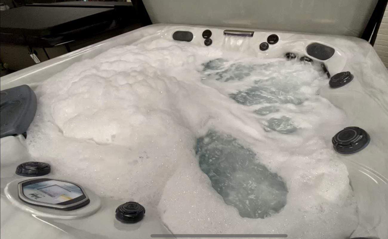 How to get rid of hot tub foam