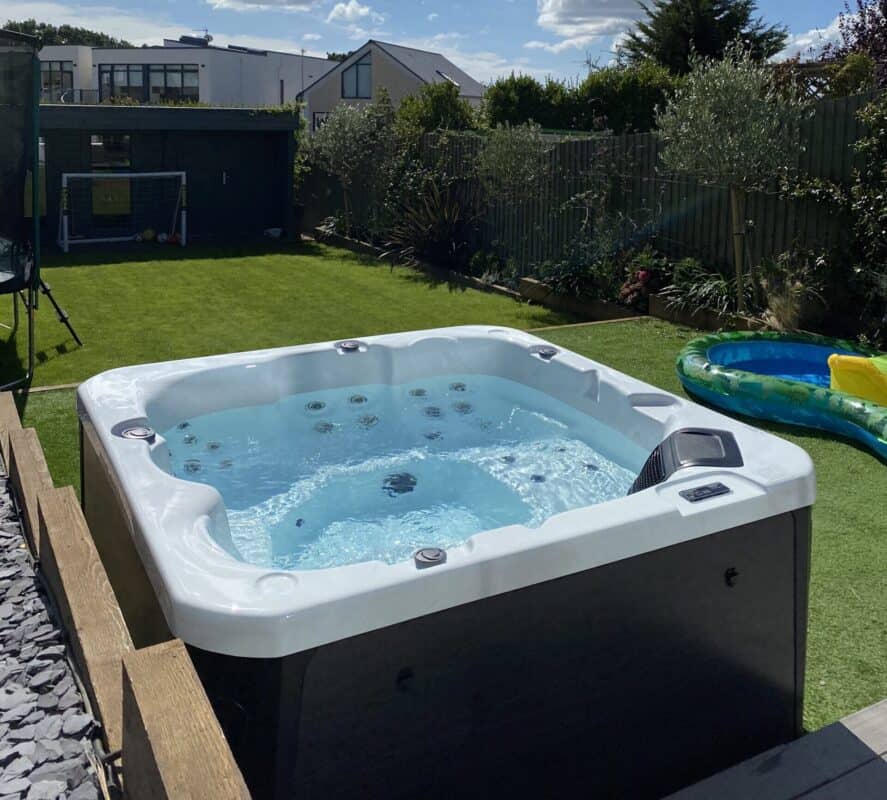 Hot tub installation in Lilliput Poole Dorset