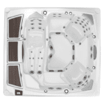 Sundance Claremont hot tub overhead view