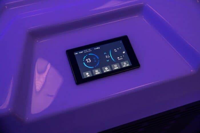 Chill Tubs Pro touch screen control