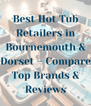 Summary of Jacuzzi, Sundance Spas, Arctic Spas, Wellis & Artesian Spas hot tub showrooms in Bournemouth Dorset.