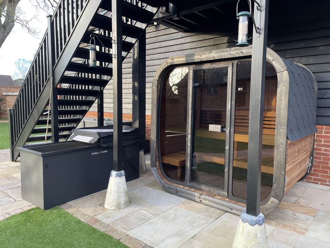 Ferndown Garden Sauna Installation