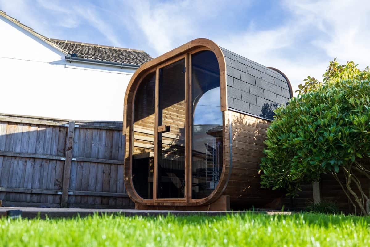 Hekla 160 Cube installed in Wimborne Dorset, by Hyperion Hot Tubs.