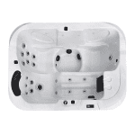 The perfect spa for couple, this compact spa is great value. With one lounger and two seats.