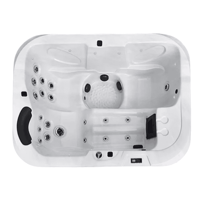The perfect spa for couple, this compact spa is great value. With one lounger and two seats.
